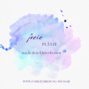 Freie Plätze nach Osterferien